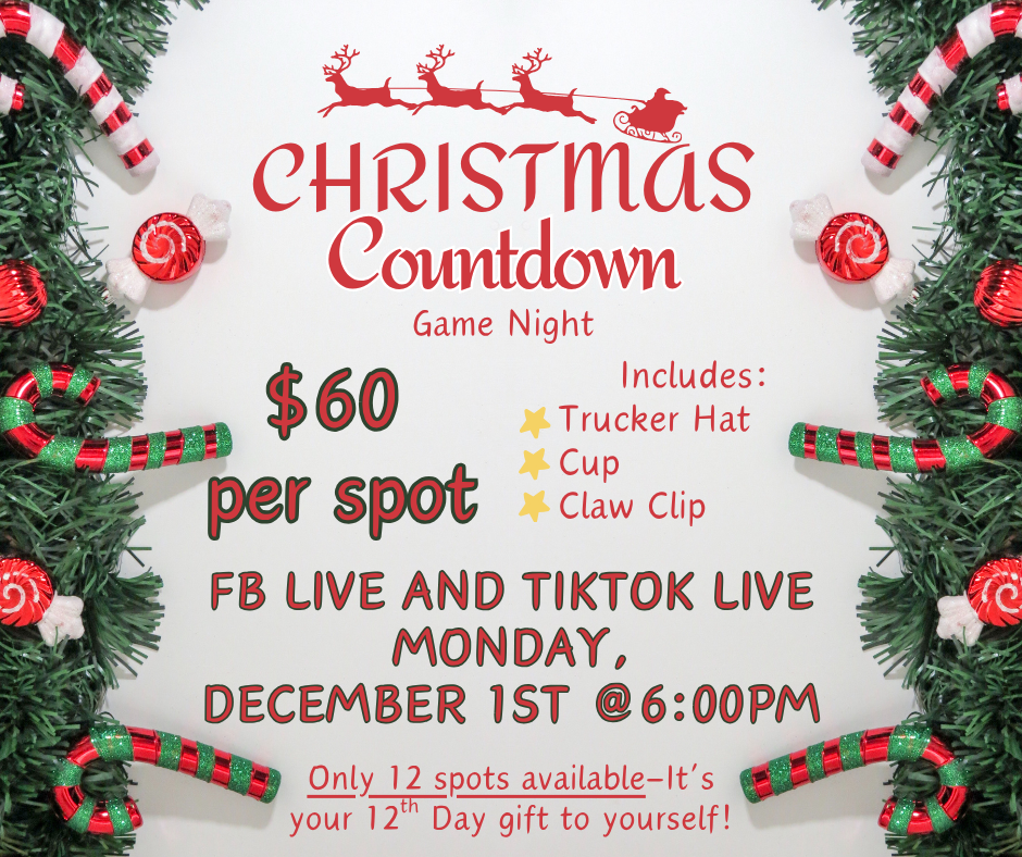 Christmas Countdown Game Night!!